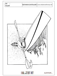 Kürek boyama sayfaları